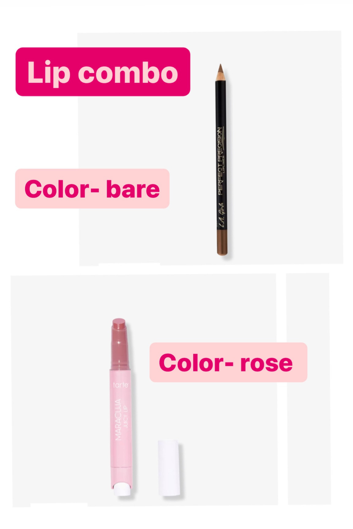 Lipliner, lipstick, tarte lip balm, Maracuja lip balm, lip combo 

#LTKstyletip #LTKsalealert #LTKbeauty