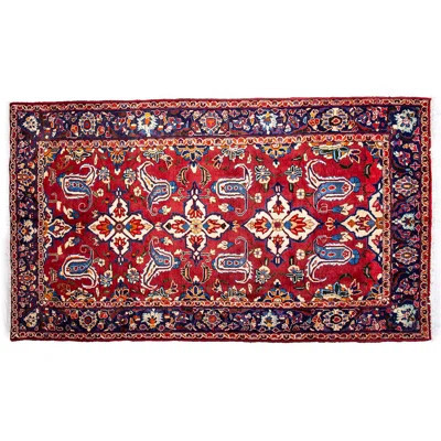 Baudilio One-of-a-Kind 5'3" x 9'6" 1970s Area Rug in Red/Blue | Wayfair North America