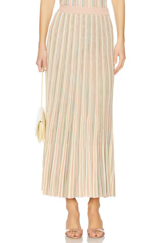 Zimmermann Illuminate Mouline Maxi Skirt in Multi Stripe from Revolve.com | Revolve Clothing (Global)
