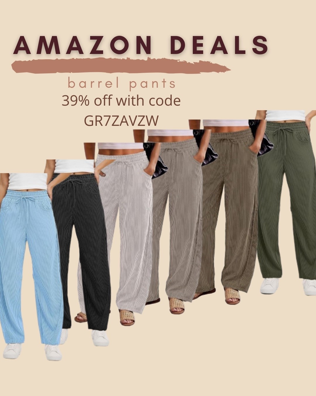 $18 ends 5/10

Amazon fashion
Amazon deals
Barrel pants
Comfy pants

#LTKSaleAlert