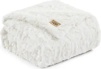 Adalee Faux Fur Throw Blanket | Nordstrom