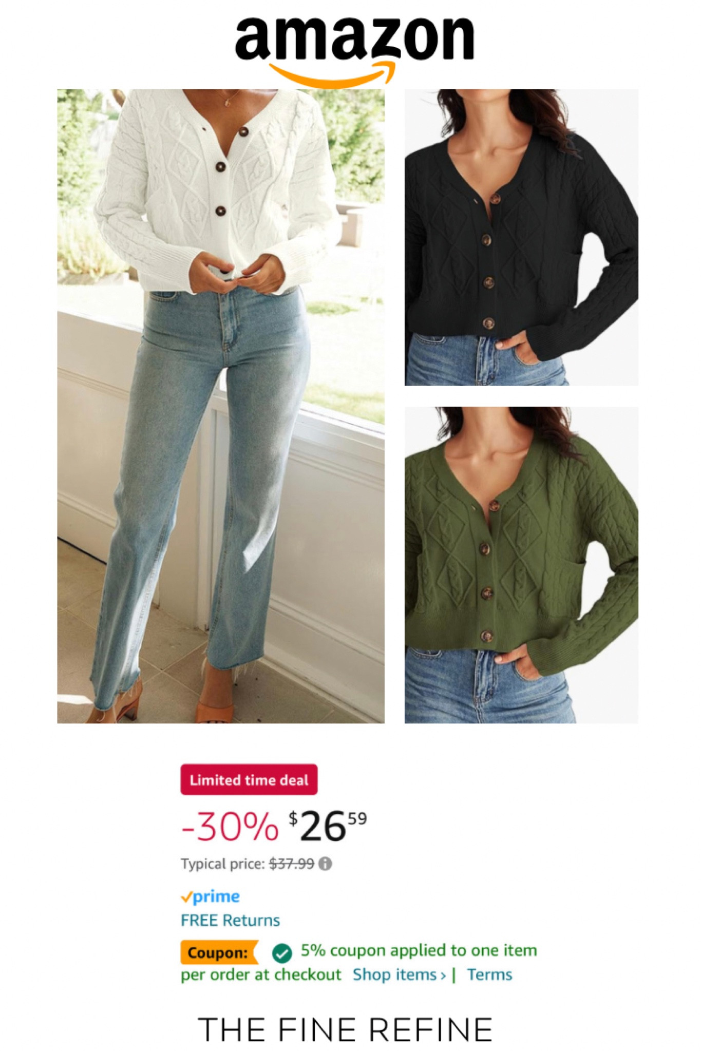 🌟 Limited-time offer! Elevate your style with this luxurious, chic cardigan now on sale at Amazon. Stay cozy in elegance while saving big. ✨ #amazonstyle #Amazonfinds

#LTKHoliday #LTKstyletip #LTKsalealert