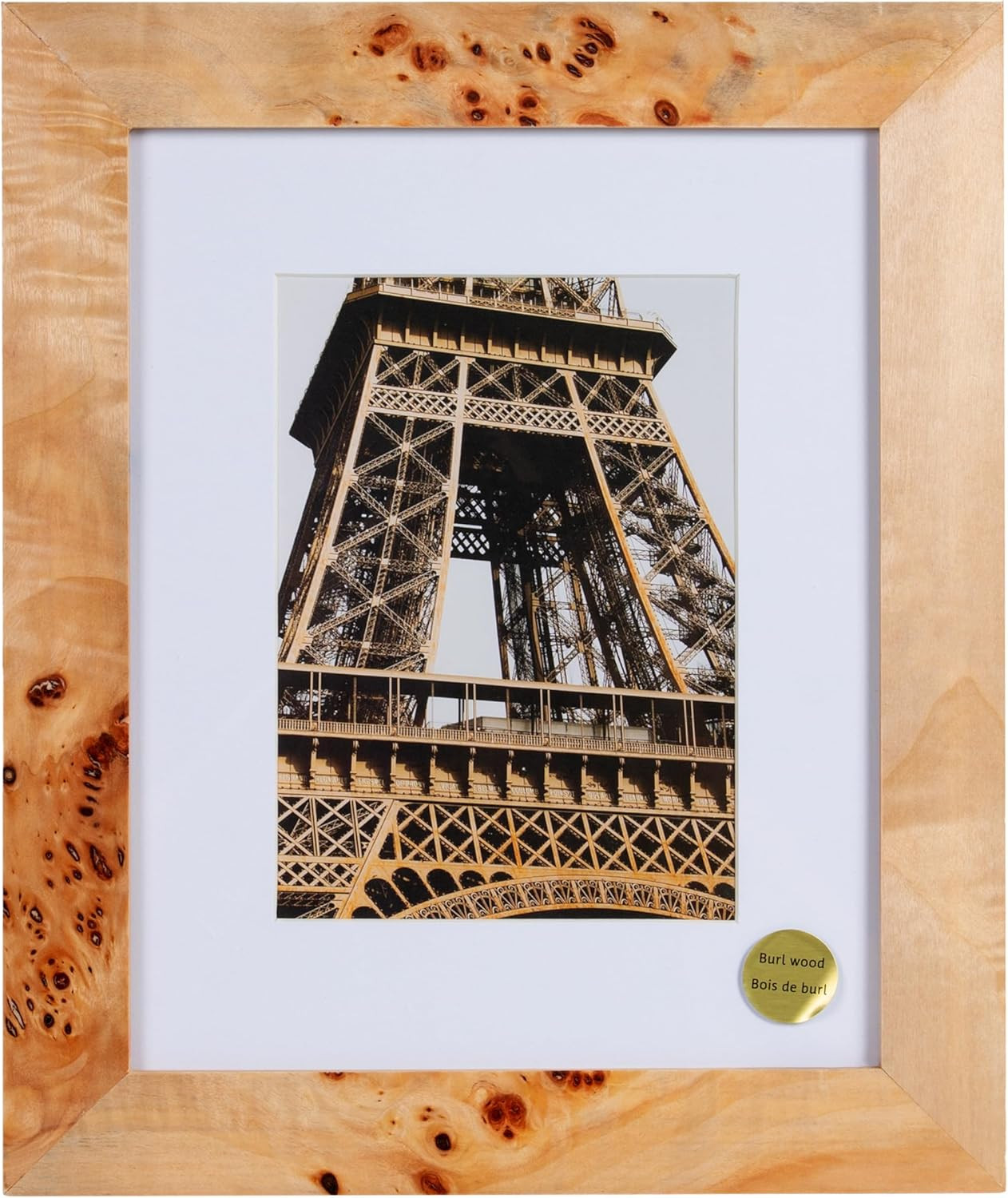 Concepts (Set Of 4 8X10 Burl Wood Picture Frames Matted To 5X7-NATURAL FINISH Picture Frames for ... | Amazon (US)