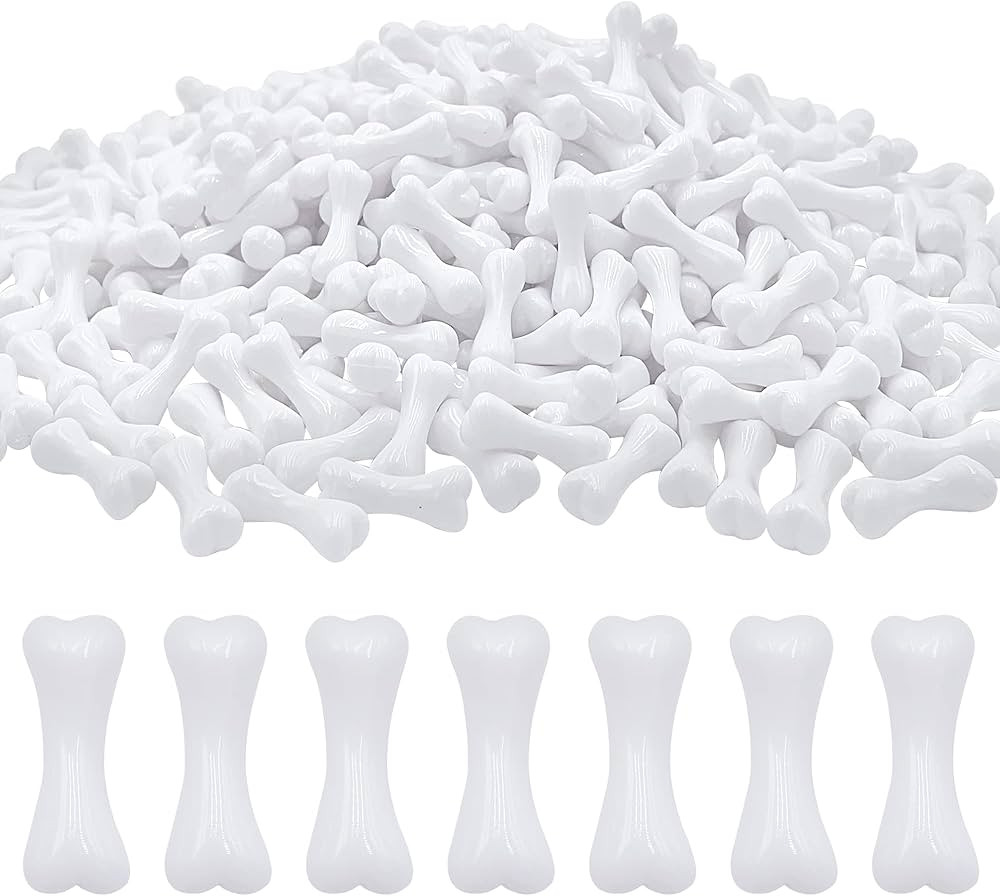 XIPEGPA 400PCS Mini Skeleton Bones Plastic Bones White Fake Bones Small Miniatures Bones for Craf... | Amazon (US)