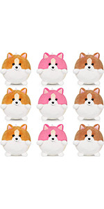 9 Pieces Mini Dog Stuffed Animals Bulk Plush Puppy Party Favors Small Stuffed Soft Baby Puppies B... | Amazon (US)