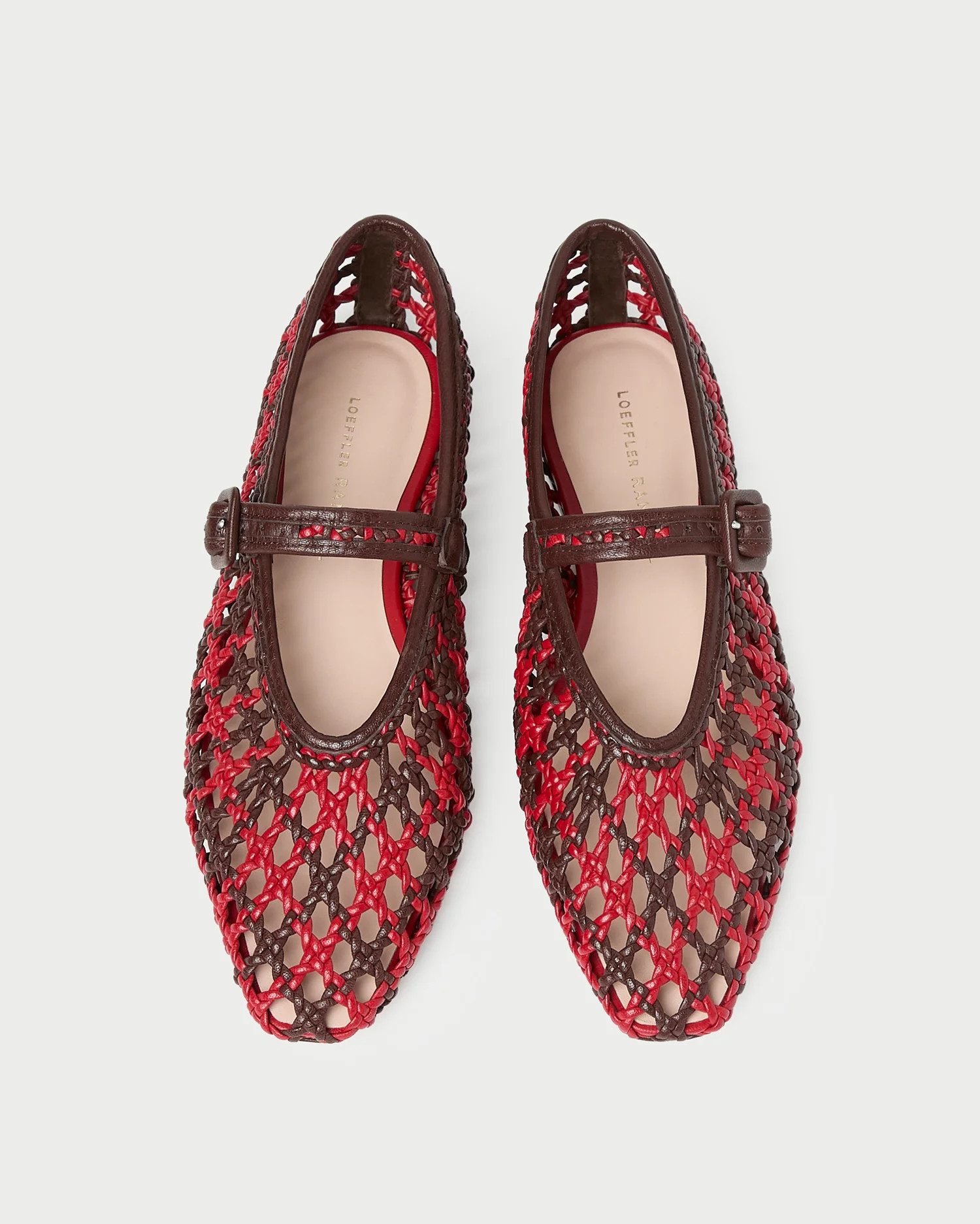 Junia Red/Espresso Mary Jane Flat | Loeffler Randall