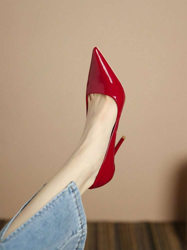 Xin Jing Shoes Fall/Winter Women's High Heel Pumps, Fashion Slip-On Office Shoes, Elegant, Party | SHEIN
