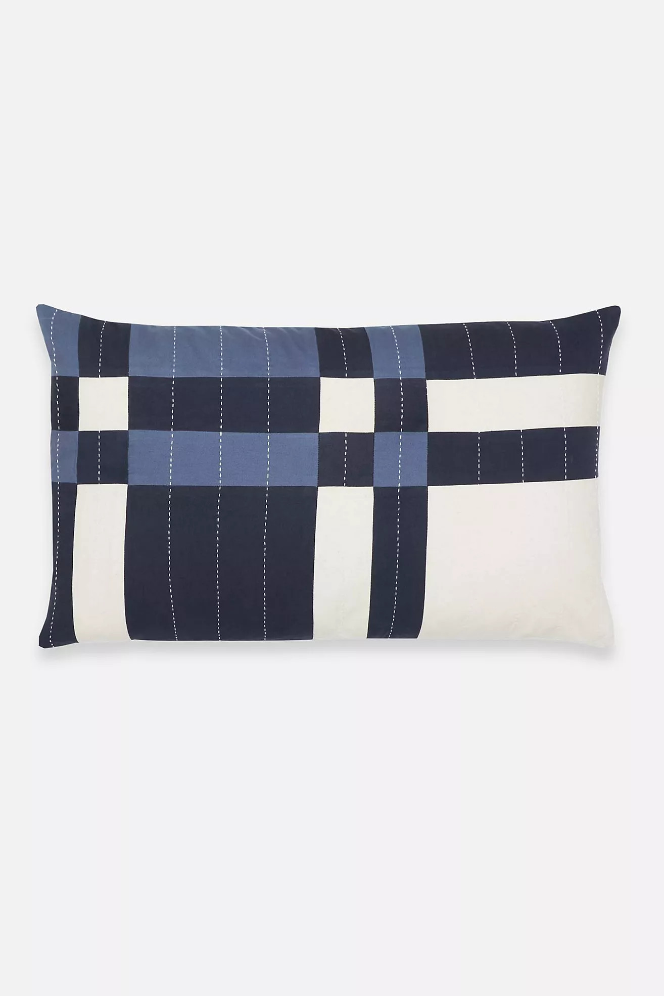 Anchal Patchwork Plaid Lumbar Pillow | Anthropologie (US)