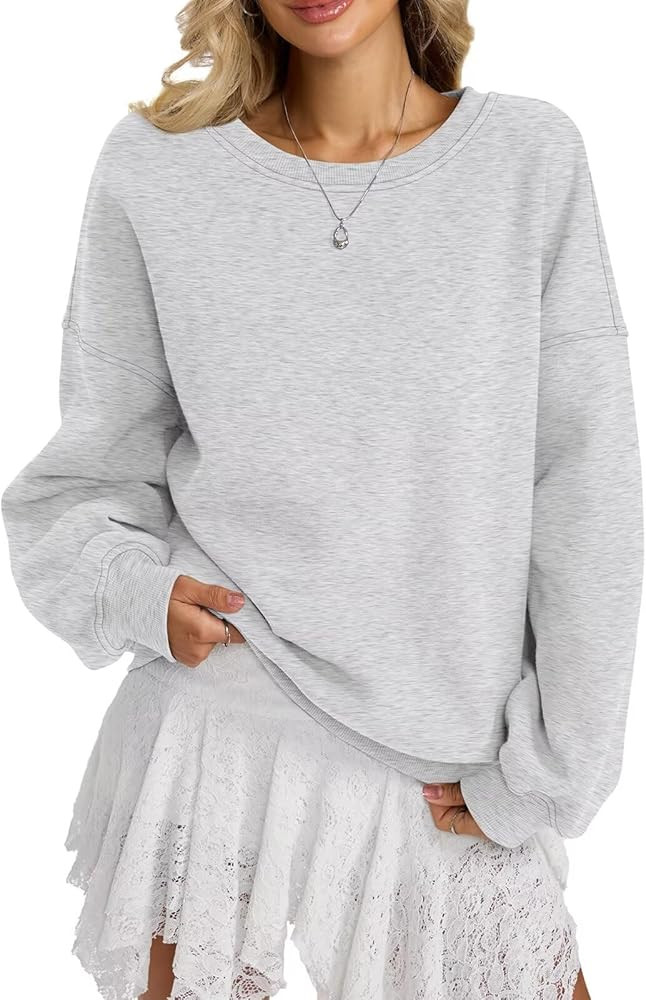 EasyGala Women Fleece Sweatshirts Oversized Crewneck Pullover Trendy Long Sleeve Tops Fashion Fal... | Amazon (US)