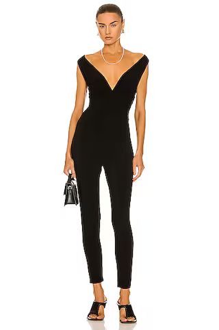 Norma Kamali Tara Jumpsuit in Black | FWRD 