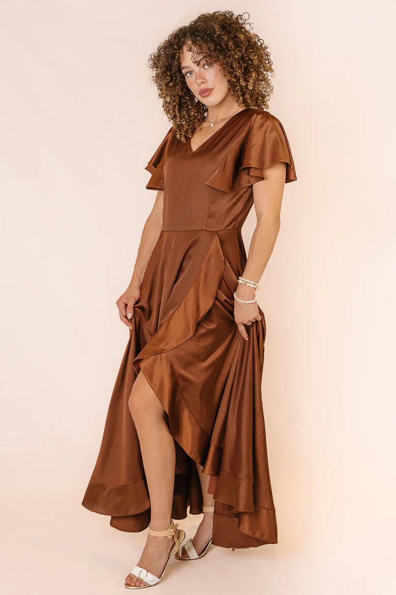 Callie Dress in Brown | Ivy City Co