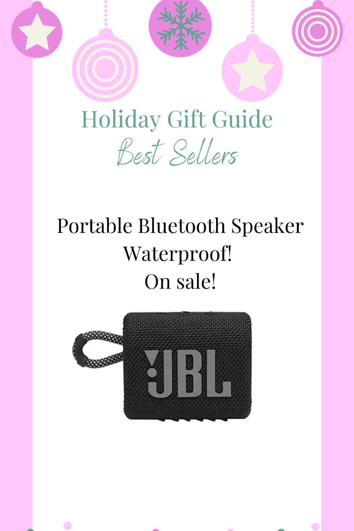 Empty Nest Blessed’s Holiday Gift Guide Best Seller!
Portable Bluetooth speaker and it’s waterproof!

#LTKGiftGuide #LTKfindsunder50 #LTKHoliday