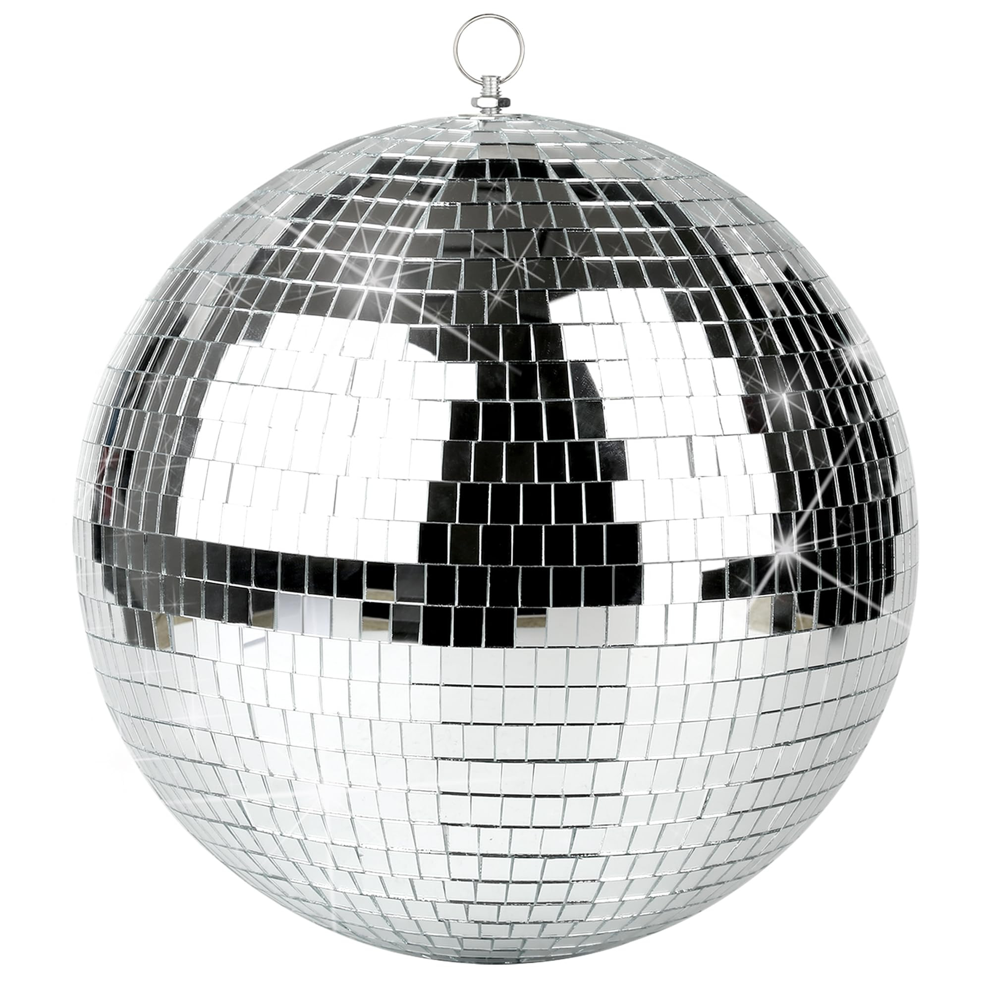 Disco Ball - 12 Inch Mirror Disco Ball, Ideal for DJ Club, Party, Wedding, Home Decor, and Live S... | Amazon (US)