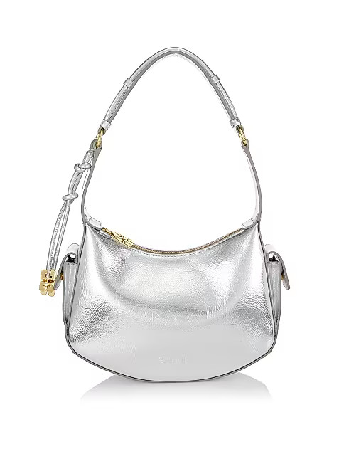 Ganni Silver Shoulder Bag | Saks Fifth Avenue (CA)