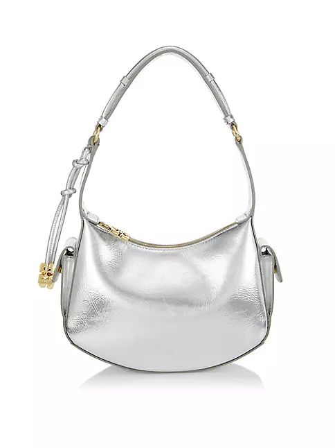 Ganni Silver Shoulder Bag | Saks Fifth Avenue (CA)