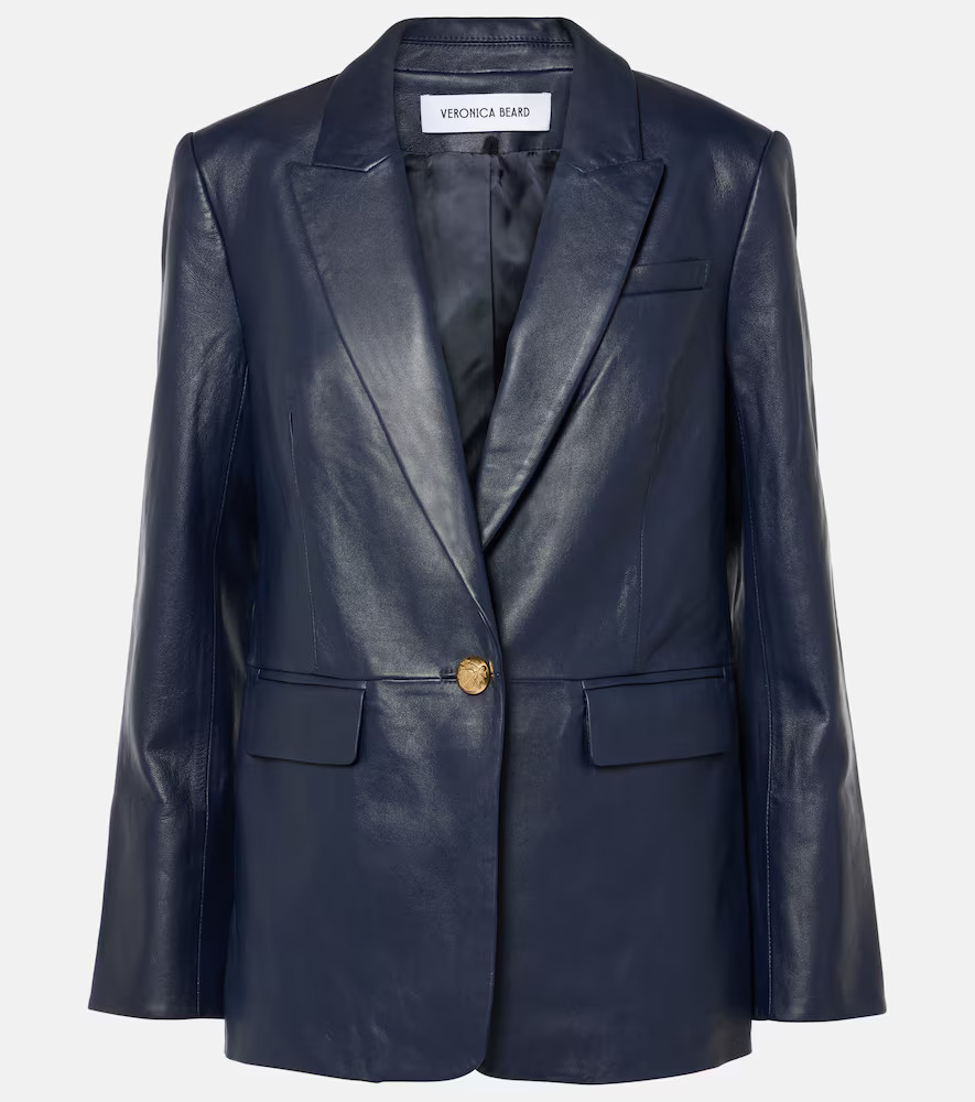 Veronica Beard Vega leather blazer | Mytheresa (US/CA)