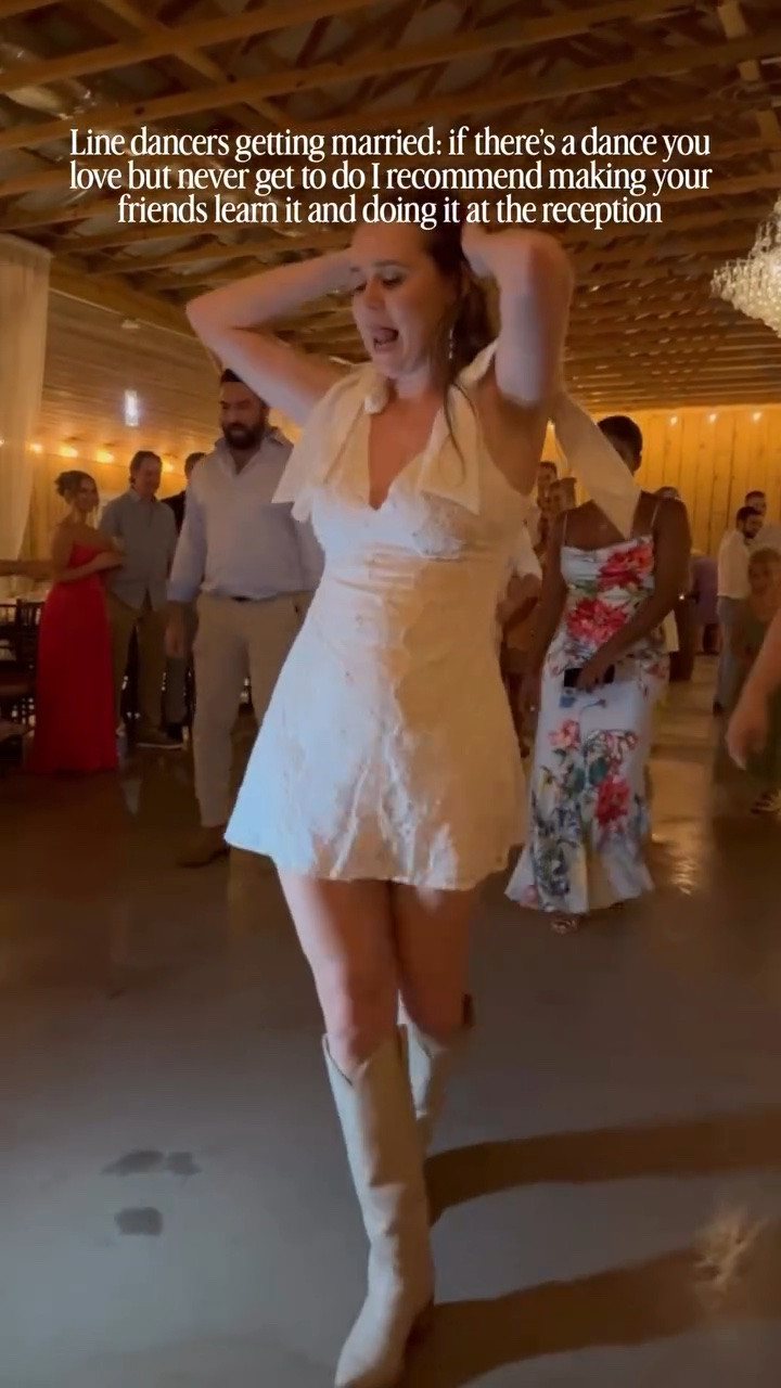 My perfect danceable but not flashing reception dance 

Dance: MAIN ATTRACTION by Jannie Tofte Stoian, Joey Warren, & Kirsten Matthiessen

#2026bride #linedancer #wedding #undressrehearsal #bride

#LTKWedding