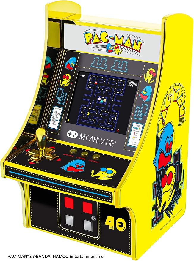 My Arcade Pac-Man 40th Anniversary Micro Player, Fully Playable, 6.75 Inch Collectible, Full Colo... | Amazon (US)