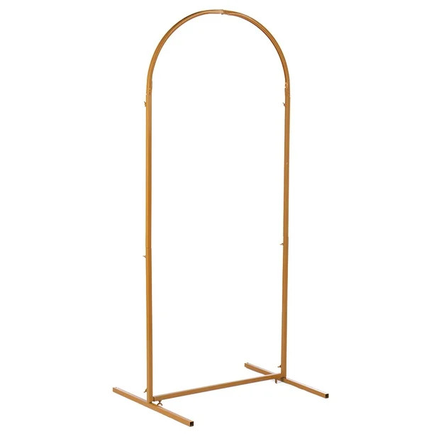 GARFANS 6.56FT Wedding Arch Backdrop Garden Flower Garland Display Stand Frame Background Gold Wh... | Walmart (US)