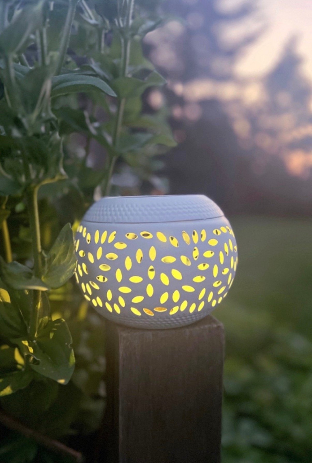This solar lantern has been such a cozy little add outside ✨ Even in winter, it charges during the day and gives off the prettiest soft glow at night. One of those small touches that makes the space feel warm and inviting year round!



#LTKHome #LTKSeasonal #LTKSaleAlert