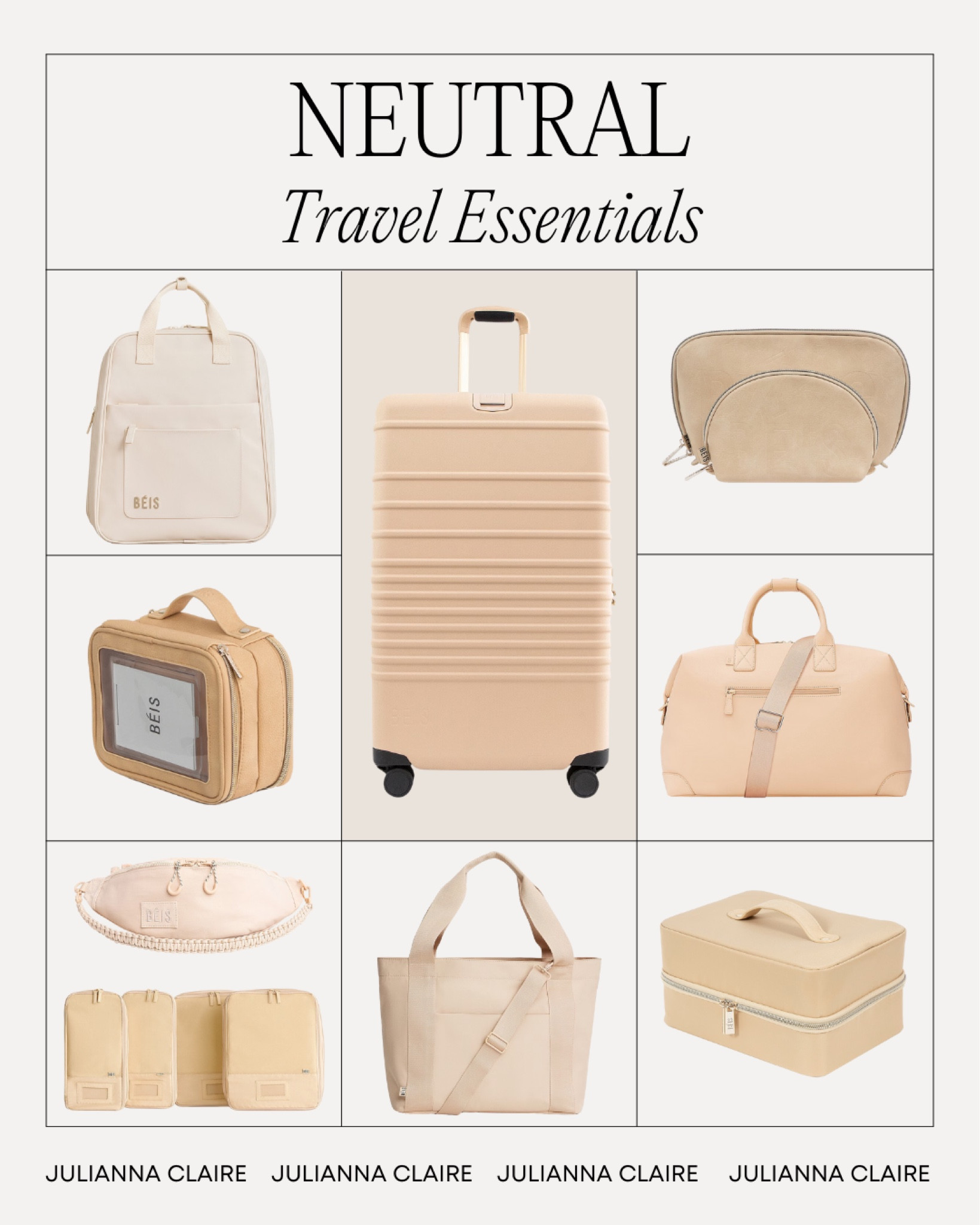 Neutral Travel Essentials 🛩

travel essentials // travel must haves // travel bag // travel finds // travel luggage // travel looks

#LTKfindsunder100 #LTKtravel #LTKfindsunder50