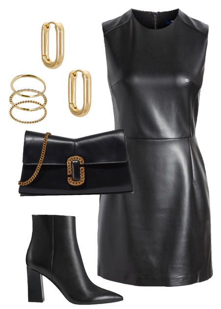 This faux leather dress by French Connection is on sale right now! 🖤✨ 

#LTKfindsunder100 #LTKstyletip #LTKshoecrush