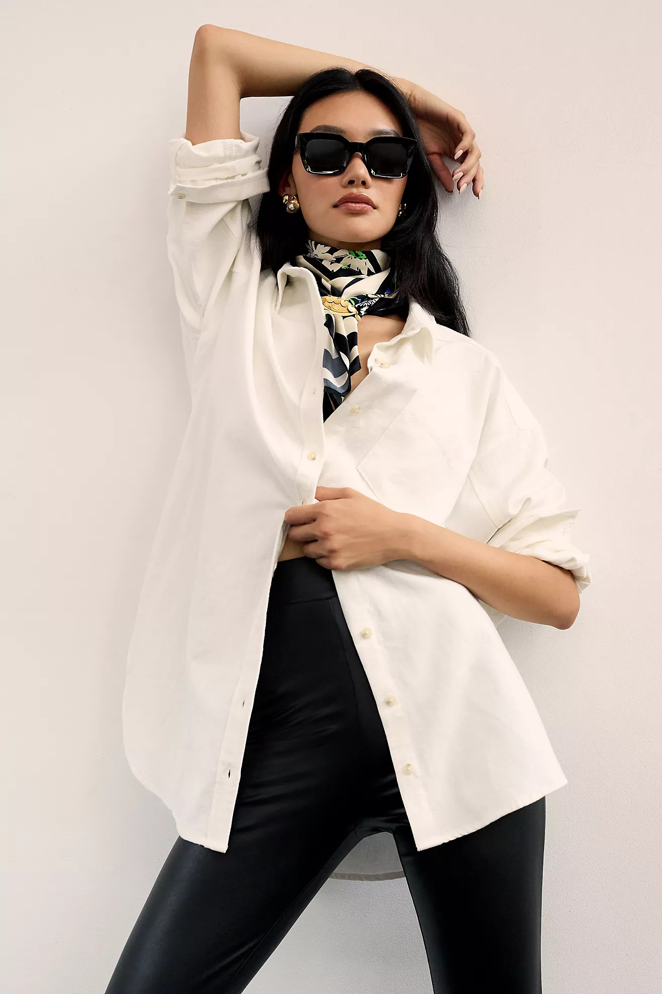 Pilcro Oversized Oxford Buttondown Shirt | Anthropologie (US)