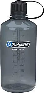 Nalgene Tritan Narrow Mouth BPA-Free Water Bottle, Gray, 32 oz | Amazon (US)