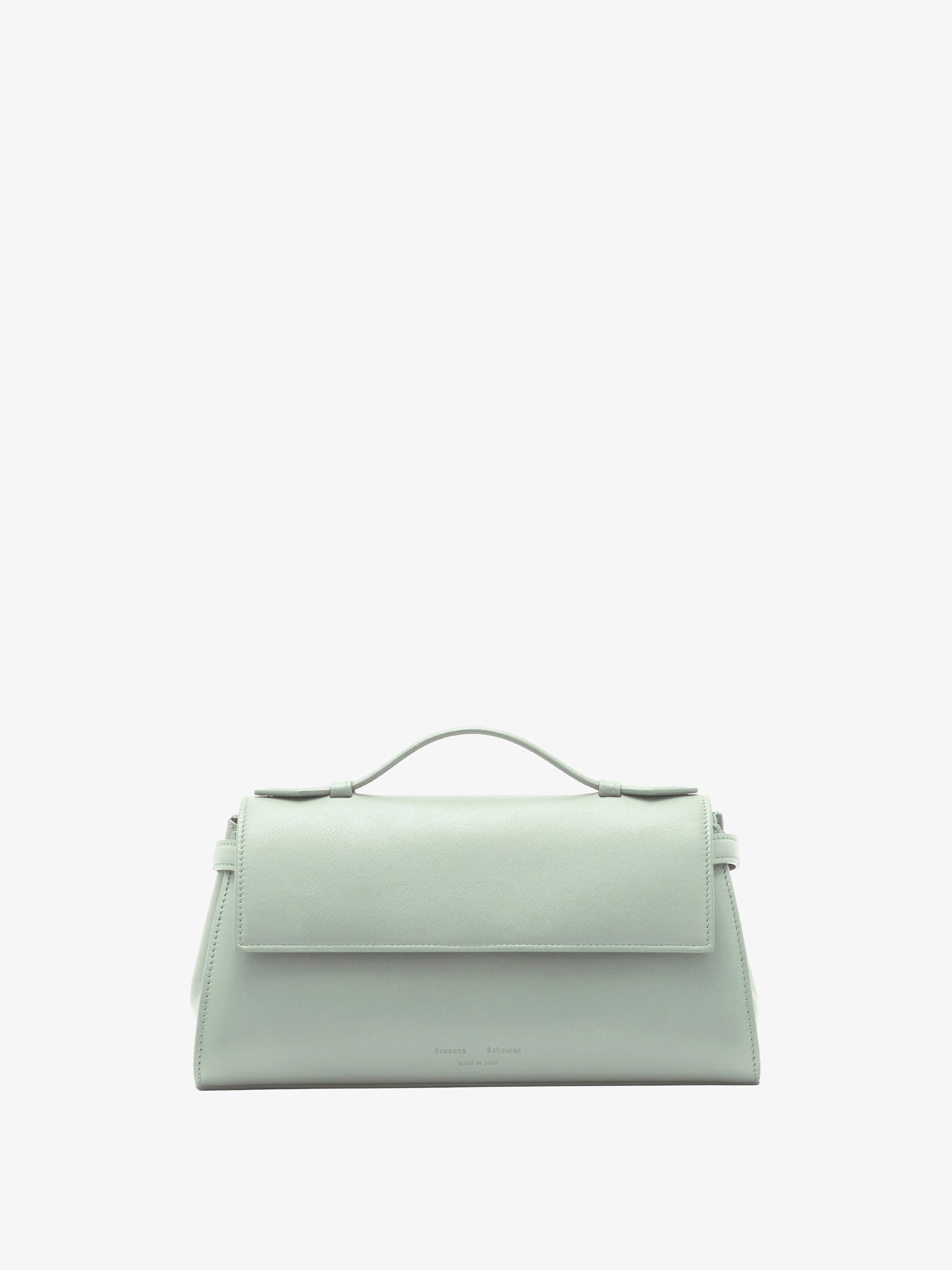 Proenza Schouler Tate Clutch with Strap in Smooth Calf- Stone Blue | Proenza Schouler LLC