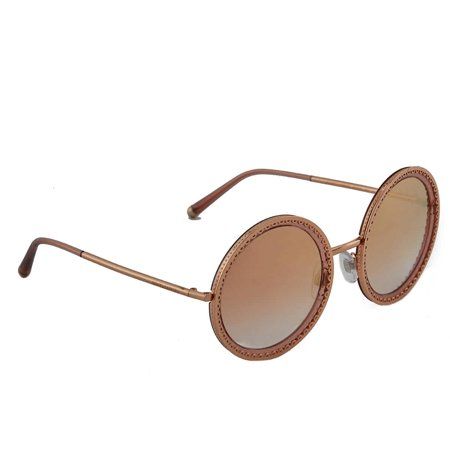 Dolce and Gabbana Ladies Rose Gold Tone Round Sunglasses DG221112986F53 | Walmart (US)
