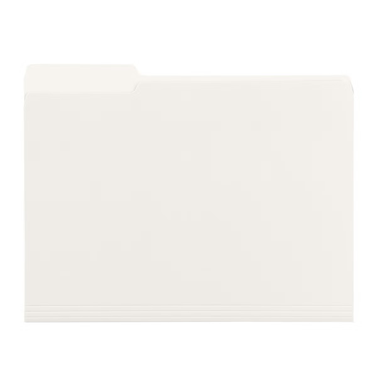 Letter-Size Interior File Folder White Pkg/6 | The Container Store