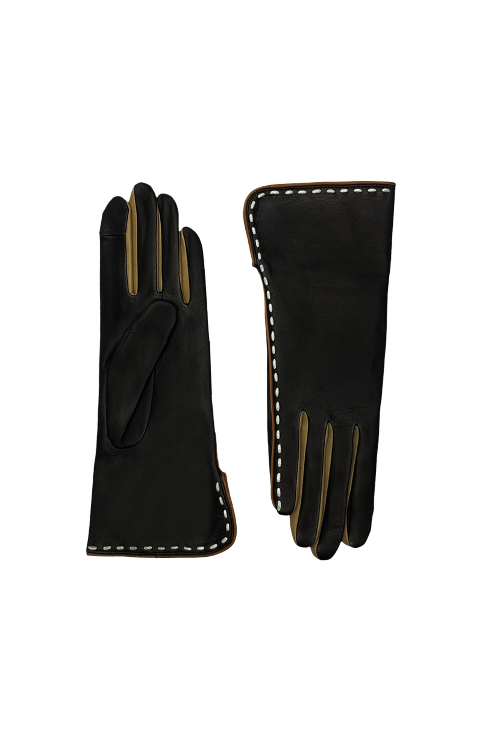 Diane Lambskin Glove with Cashmere Lining and Contrast Details | Nordstrom