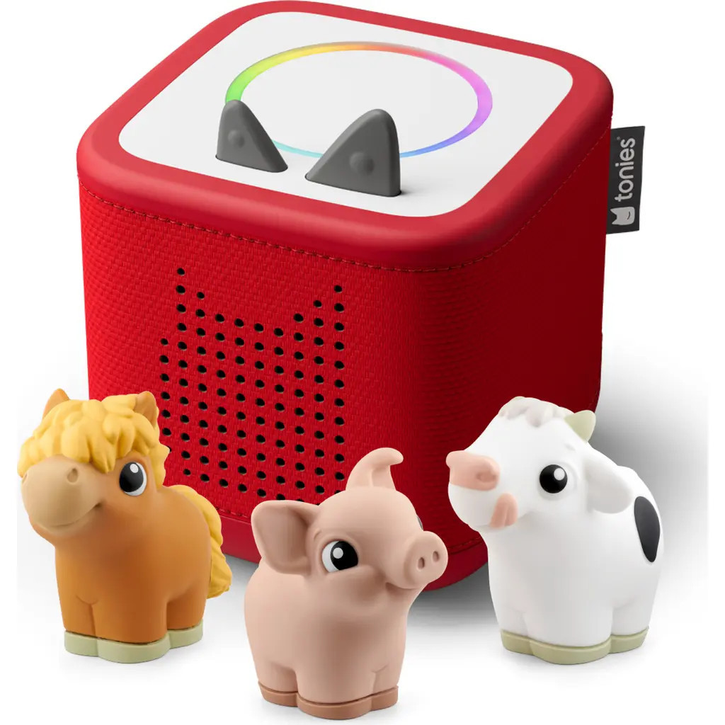 tonies Toniebox 2 with 3-Pack Farm Tonie Audio Characters Bundle in Red at Nordstrom | Nordstrom