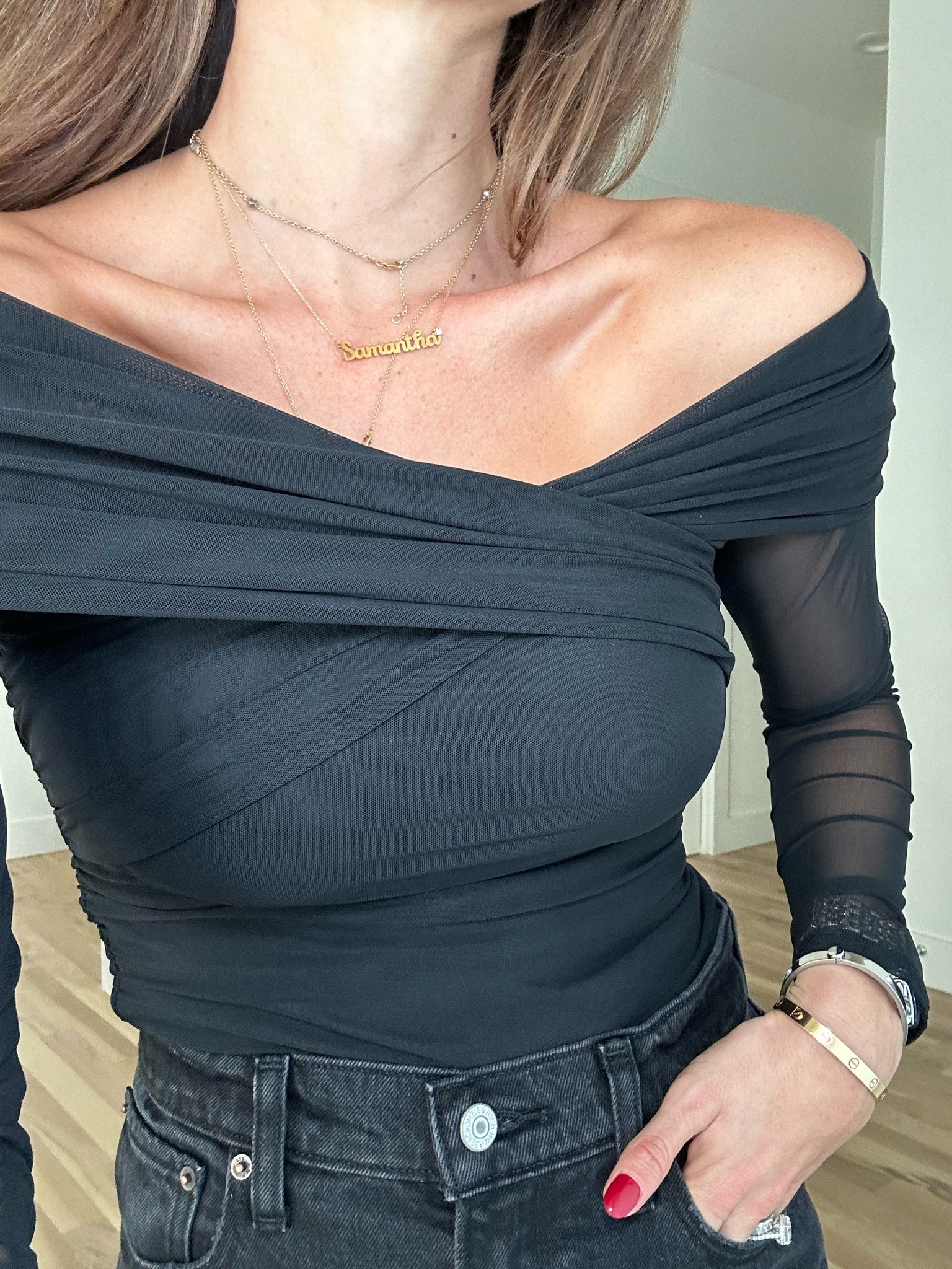 Wrap mesh bodysuit size xs 