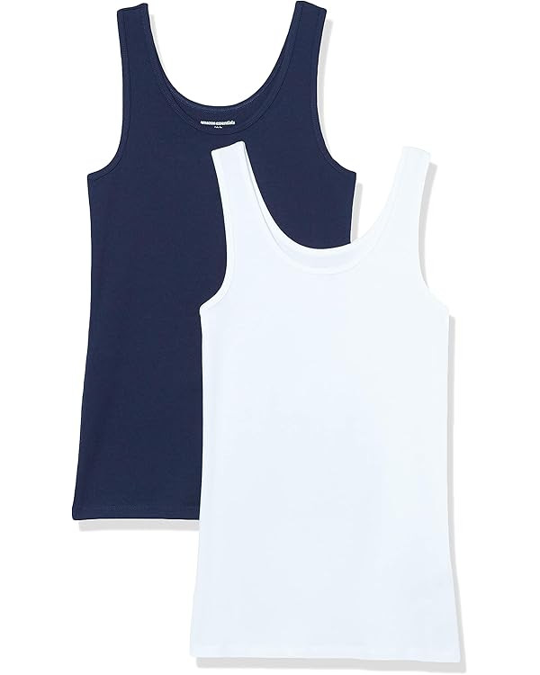 Amazon Essentials Women's Slim-Fit Tank, Pack of 2 | Amazon (US)