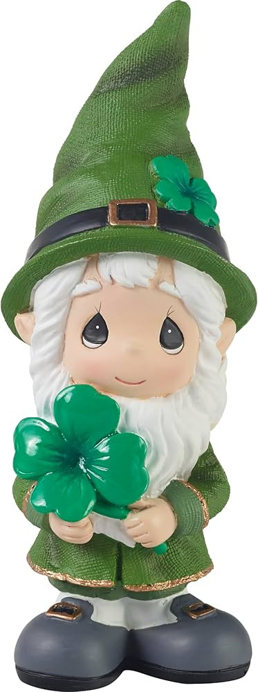 Precious Moments St. Patrick's Day Figurine | I’m Lucky and I Gnome It Resin Figurine | Gnome w... | Amazon (US)