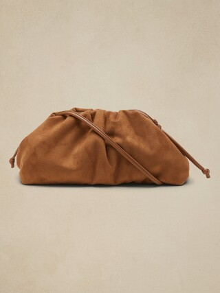 Vegan Suede Clutch | Banana Republic Factory