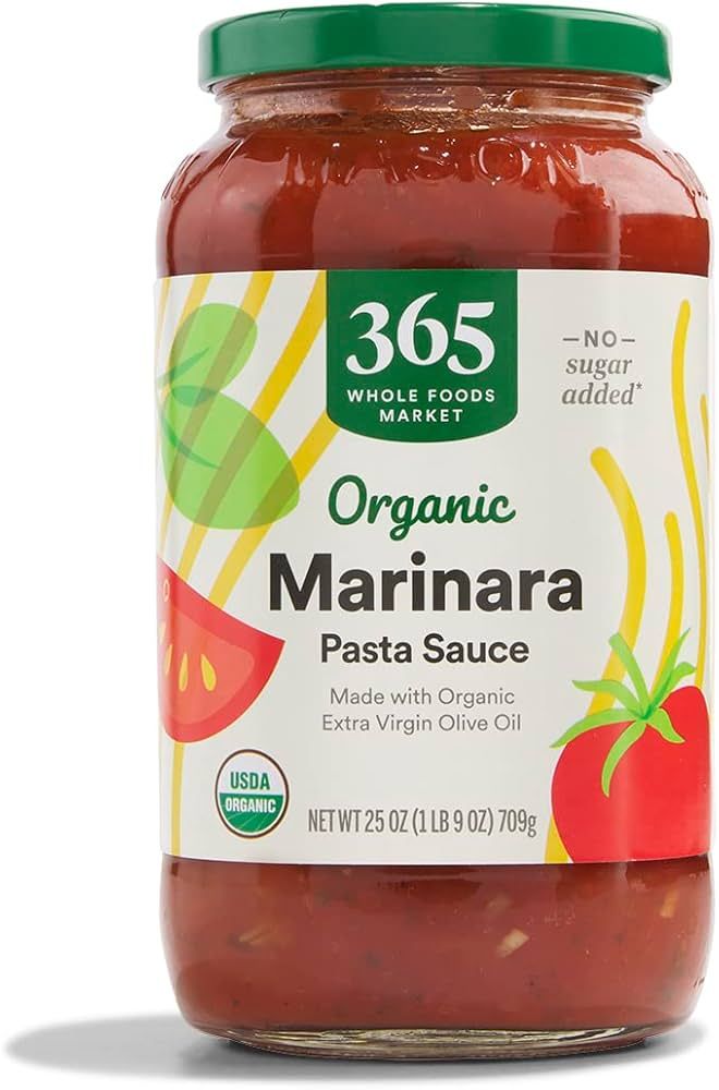 365 by Whole Foods Market, Organic Marinara Pasta Sauce, 25 Ounce | Amazon (US)