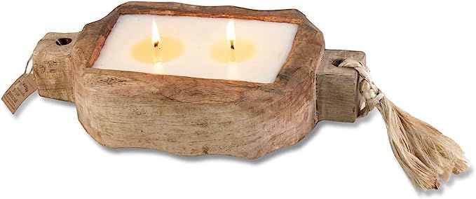 Himalayan Trading Post Driftwood Tray Candle (Tobacco Bark, 24oz) | Amazon (US)