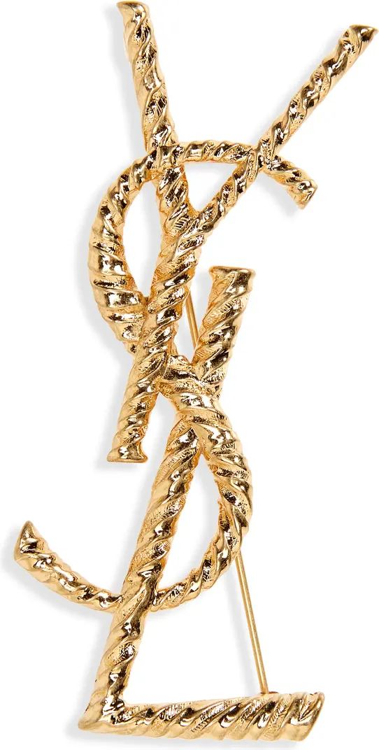 Saint Laurent Opyum YSL Twisted Brooch | Nordstrom | Nordstrom