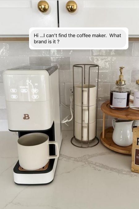 I’ve been loving this coffee maker and it looks great on the counter! In stock 🤍

#neutralkitchendecor 

#LTKGiftGuide #LTKstyletip #LTKhome