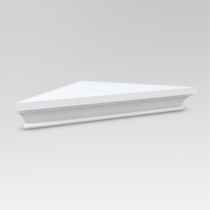 15.5" x 7.7" Traditional Corner Shelf White - Threshold™ | Target