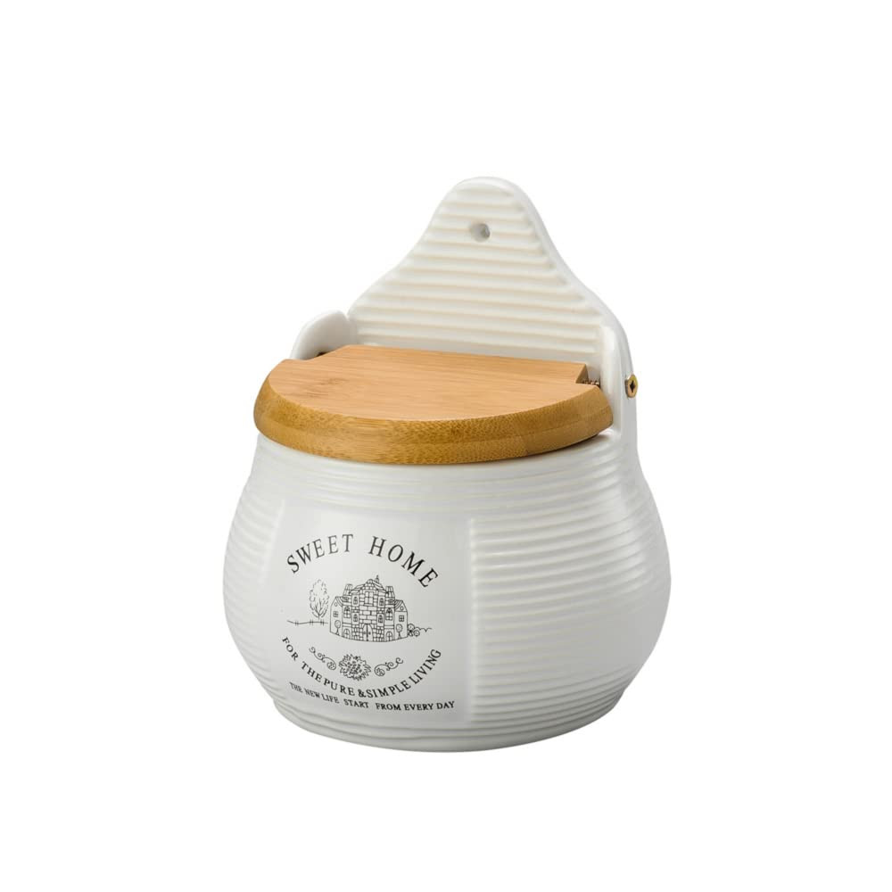 Saleiro para Parede de Cerâmica com Tampa Lyor Branco | Amazon (BR)