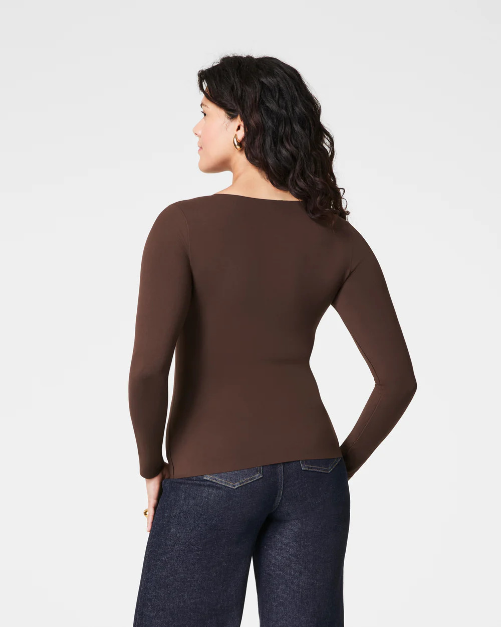 SPANX® Fit-To-You Long Sleeve V-Neck Top | Spanx