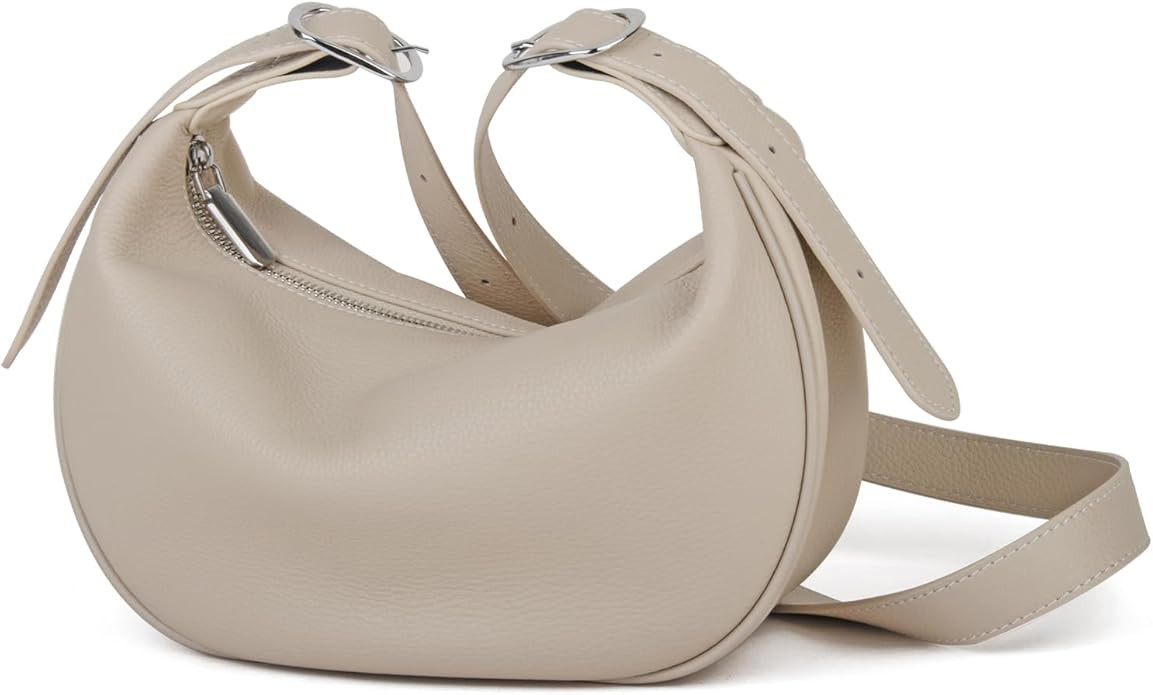 DONNAIN Crescent Bag for Women, Half Moon Bag, Hobos Crossbody Bag with Adjustable Strap, Shoulde... | Amazon (UK)