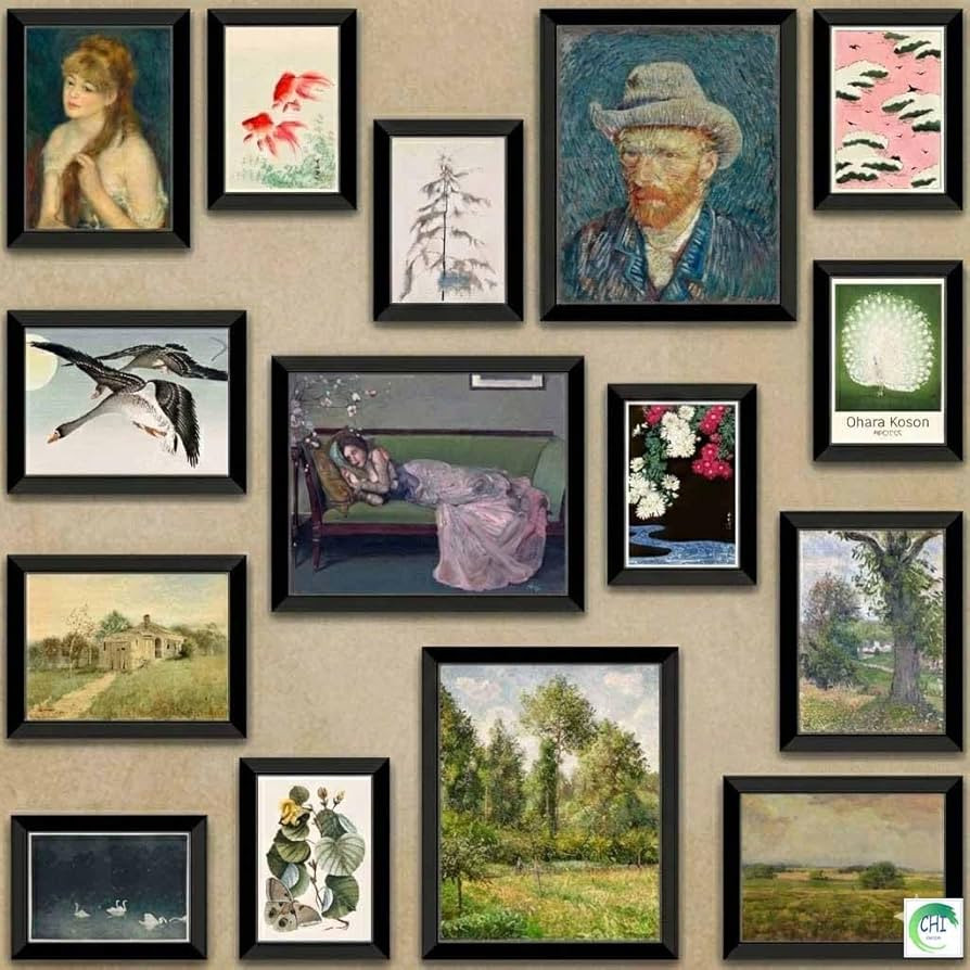 LANCHI95 15 Pcs Eclectic Wall Decor Framed, Maximalist Gallery Wall, Colorful Eclectic Decor, Col... | Amazon (US)