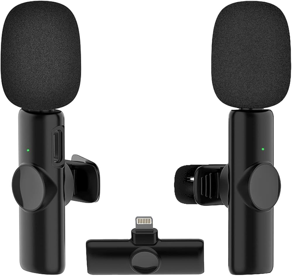 Frazily Lavalier Wireless Microphone for iPhone iPad,Mini Clip on Microphone Mic for Video Record... | Amazon (US)