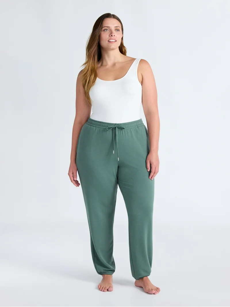 Joyspun Women's Fleece Sleep Joggers, 29'' Inseam, Sizes XS-3X | Walmart (US)