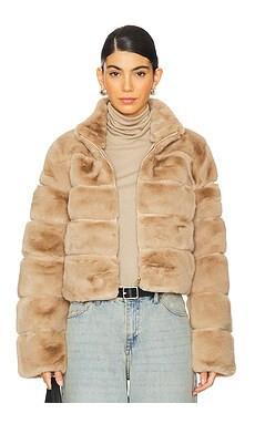 Generation Love Tala Faux Fur Jacket in Toffee from Revolve.com | Revolve Clothing (Global)