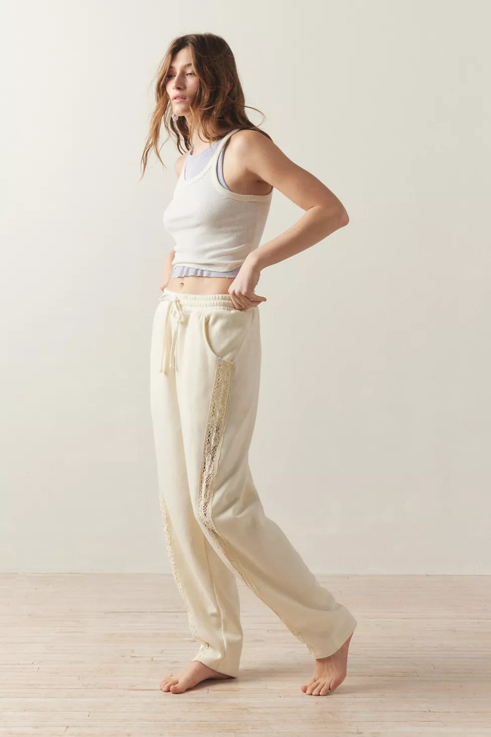 Out From Under Jayden Lace-Inset Sweatpant | Urban Outfitters (US and RoW)